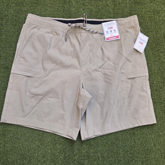 Chaps Other - Chaps Performance Cargo Shorts Men's XL Khaki 8" Inseam